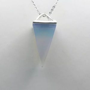 Natural Quartz Chakra Crystal Opal Necklace
